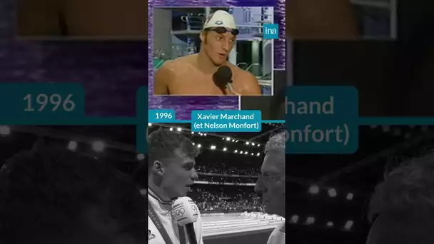 Atlanta 1996 : le nageur Xavier Marchand, au micro de Nelson Monfort  #Shorts #INA #Paris 2024