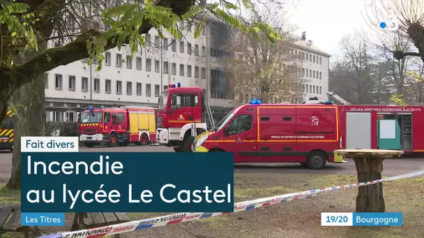 Dijon : un incendie au lycée du Castel