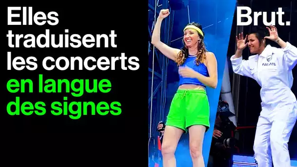 Devant 70 000 personnes, elles font vivre les concerts aux sourds et aux malentendants