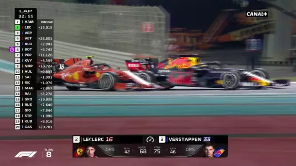 Passe d'armes entre Leclerc et Verstappen