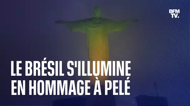 Le Corcovado, le Maracanã... Au Brésil, les lieux emblématiques s'illuminent en hommage au roi Pelé