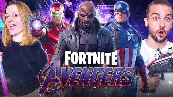 LE RETOUR DES AVENGERS ! ON CRAQUE POUR LE NOUVEAU SKIN MARVEL NICK FURY ! FORTNITE MARVEL DUO