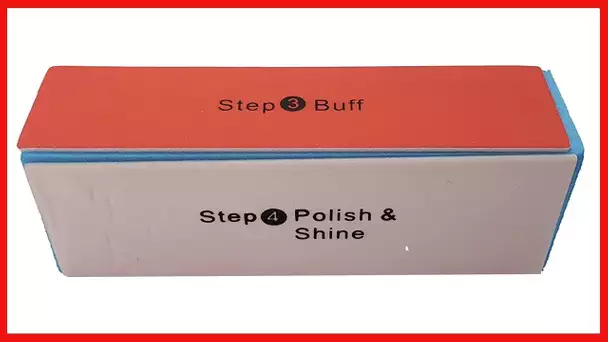 4 Way Nail Buffer Block 4 Steps Sanding Polisher Washable Files Nails Art Pedicure Manicure Emery