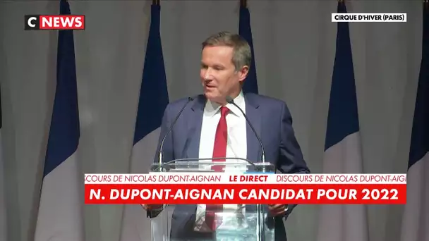 Nicolas Dupont-Aignan, candidat à la présidentielle 2022