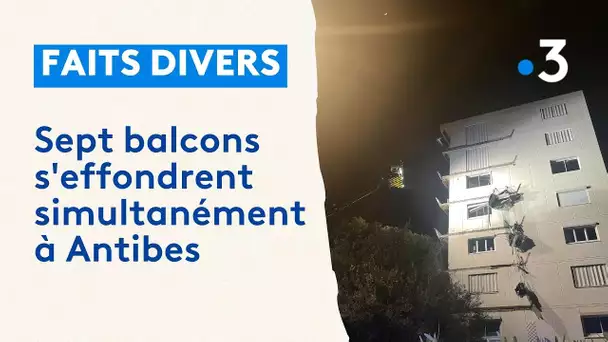 Sept balcons s'effondrent simultanément à Antibes sans faire de victimes
