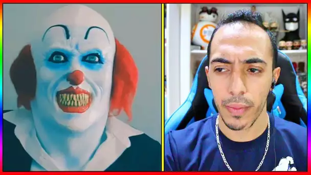 UN CLOWN TUEUR ME MENACE AVEC UNE ARME EN VIDEO !