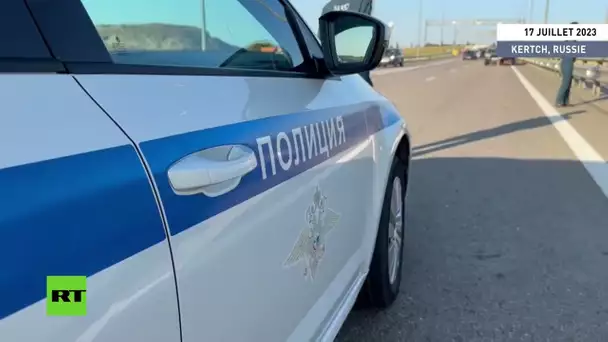 🇷🇺  Russie : une attaque ukrainienne provoque un embouteillage à l'entrée du pont de Crimée