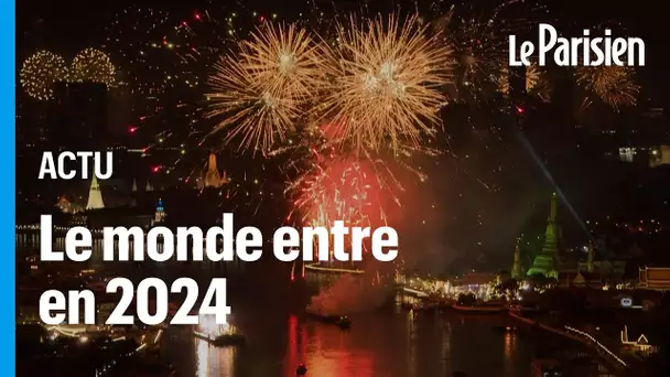 Entre feux d’artifice et roquettes, le monde célèbre le passage en 2024