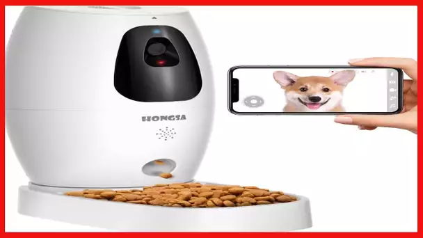 Smart Pet Camera with Treat Dispenser & Tossing, Dog Cat Camera, 2.4G WiFi1080P Night Vision Camera