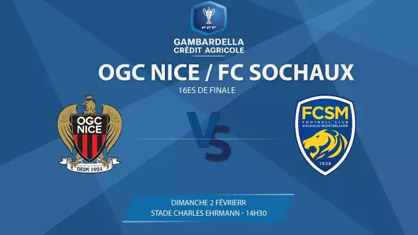 Coupe Gambardella, dimanche 2 février : OGC Nice-FC Sochaux en direct à 14h30 !