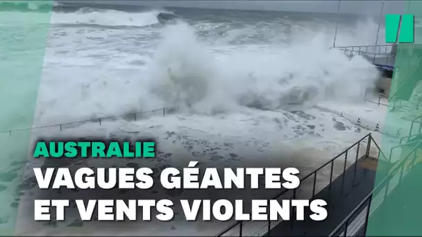 À Sydney, des vagues géantes engloutissent la plage de Bondi Beach