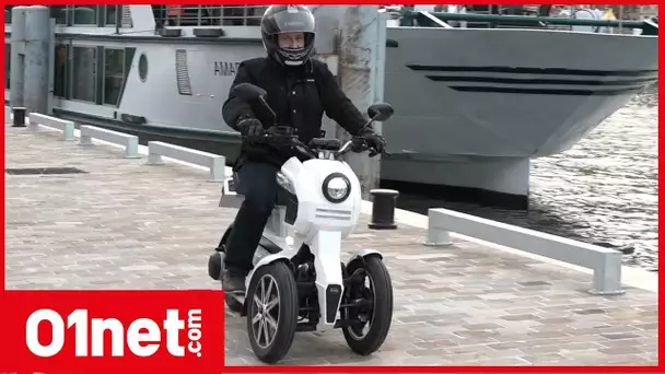 On a testé l’iTank 45, un scooter électrique à 3 roues très original
