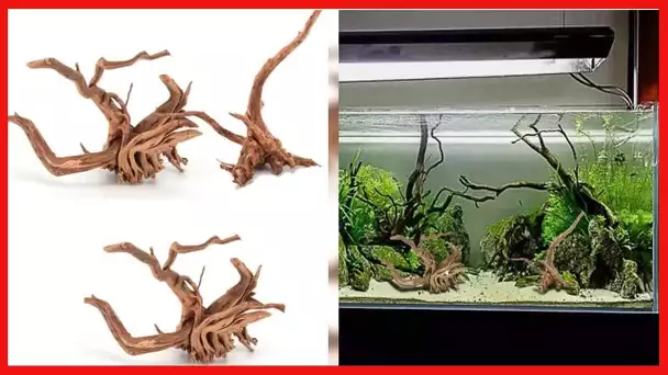 Tfwadmx Aquarium Driftwood, Spider Wood Sinkable Driftwood for Fish Tank Decorations Natural