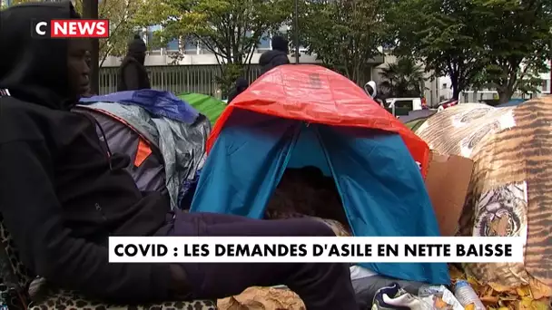 Covid : les demandes d'asile en nette baisse