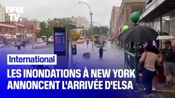 À New York, de violentes intempéries annoncent l'arrivée de la tempête Elsa