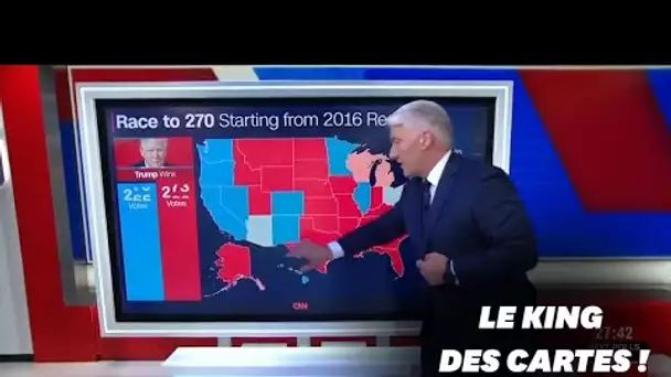 Élection américaine: le "Monsieur carte" de CNN s'est bien amusé pendant la soirée