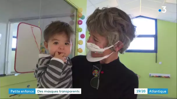 Un masque inclusif transparent pour tous les professionnels de la petite enfance à Dompierre-sur-Mer
