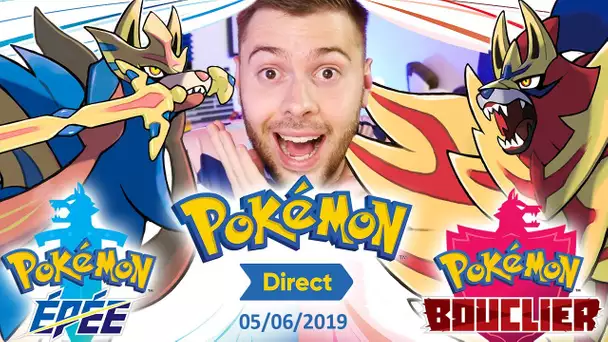 ❗RÉACTION❗ POKÉMON DIRECT 05/06/19 - POKEMON EPÉE & BOUCLIER - LÉGENDAIRES & DYNAMAX