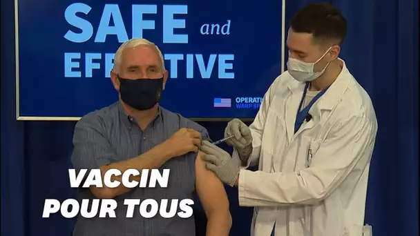 Mike Pence s'est fait vacciner contre le Covid-19 en direct