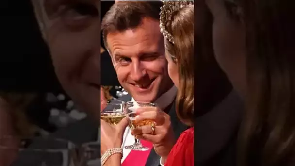 Macron’s Cheeky Wink at Kate Middleton Goes Viral #emmanuelmacron #shortsfeed #elegance #shorts