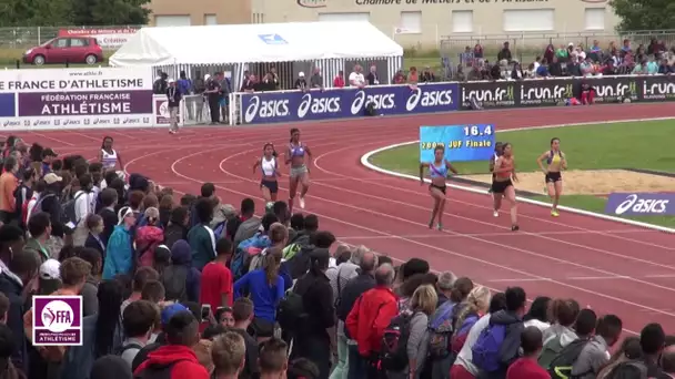 Châteauroux 2016 : Finale 200 m Juniors F (Cynthia Leduc en 23&#039;&#039;68)