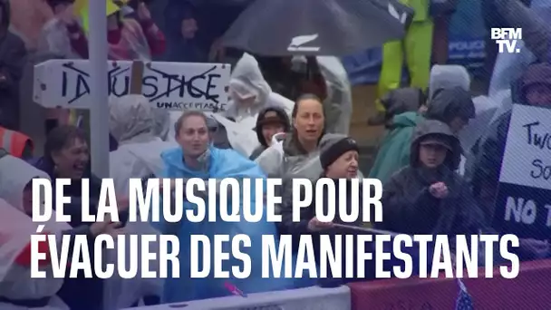 Nouvelle-Zélande: la police tente de disperser les manifestants anti-pass avec de la musique