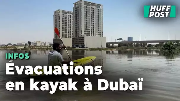 Après les inondations à Dubaï, ils prennent leur kayak pour secourir les habitants