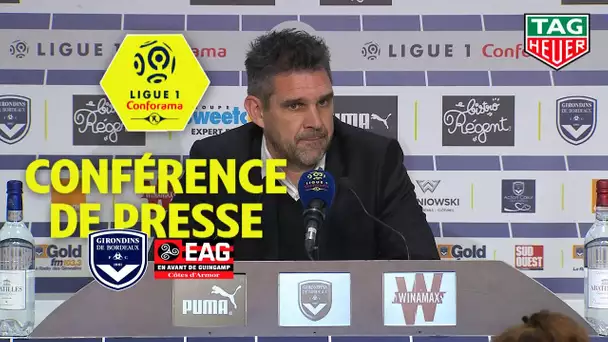 Conférence de presse Girondins de Bordeaux - EA Guingamp (0-0) / 2018-19