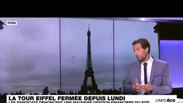 Fermeture de la Tour Eiffel : les syndicats dénoncent une mauvaise gestion financière du site