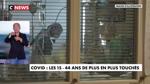 Covid-19 : les 15-44 ans de plus en plus touchés