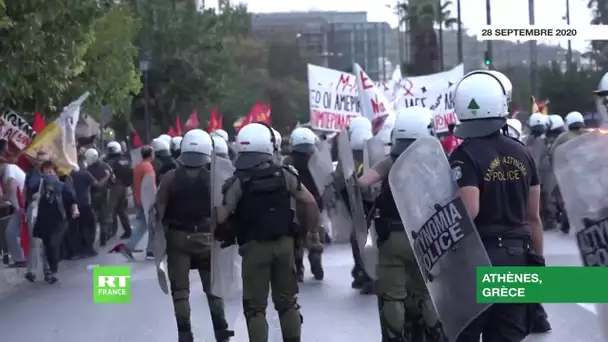 Grèce : des centaines de personnes protestent contre la visite de Mike Pompeo