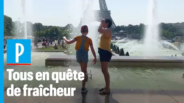 Canicule à Paris : tous les moyens sont bons pour se rafraîchir