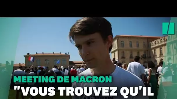 Au meeting de Macron à Marseille, on a surtout rencontré des convaincus
