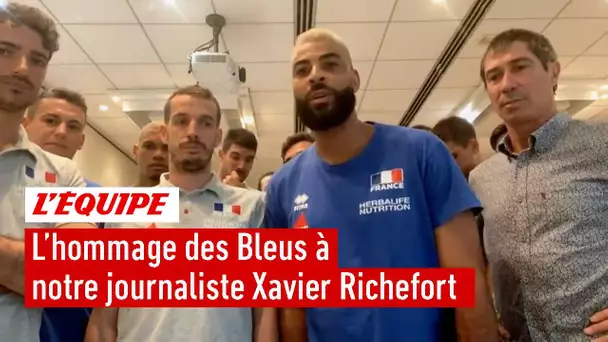L'hommage de l'Equipe de France de volley à notre journaliste Xavier Richefort, décédé ce vendredi
