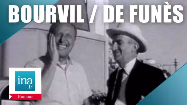 Bourvil et Louis de Funès improvisent (rare) | Archive INA