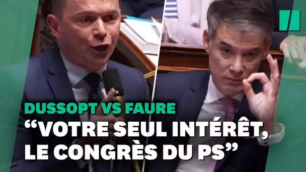 Olivier Dussopt vs Olivier Faure : à l’Assemblée, le congrès du PS se mêle aux retraites