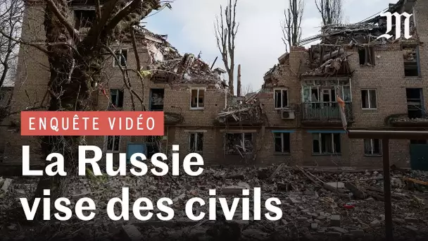 Enquête vidéo : comment la Russie bombarde les bâtiments civils d’Avdiïvka