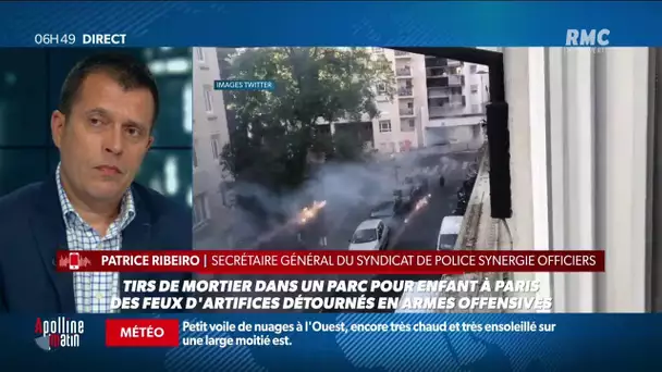 Tirs de mortiers dans un parc pour enfants à Paris, probablement une rixe entre bandes