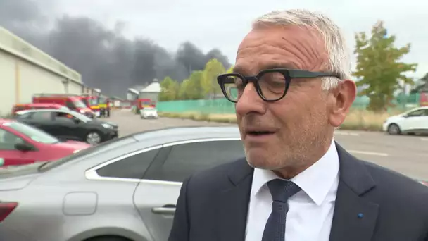 itw Pascal martin, Président du conseil départemental, à propos de l'incendie à Lubrizol