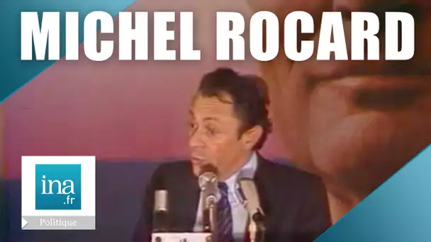Michel Rocard en meeting à Nancy | Archive INA