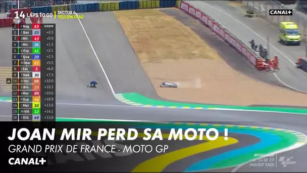Joan Mir tombe alors qu'il était 4ème ! - Grand Prix de France - MotoGP