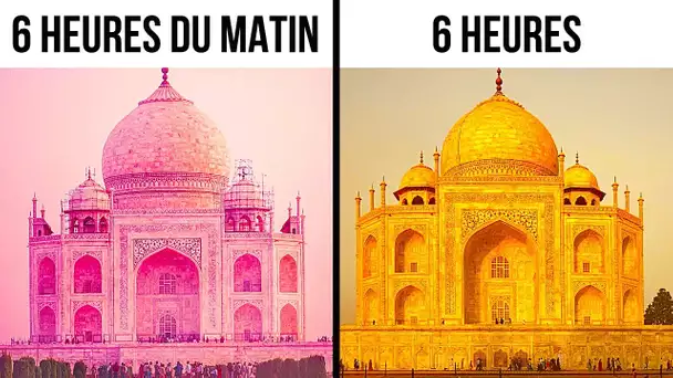 Le Taj Mahal change de couleur + 6 secrets des nouvelles merveilles du monde