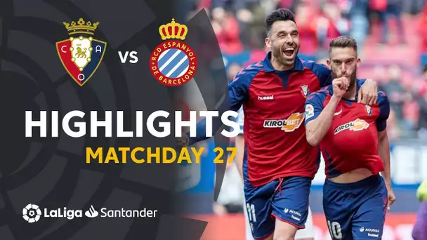 Highlights CA Osasuna vs RCD Espanyol (1-0)