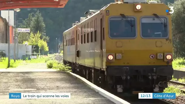 Embarquez à bord du train UFM 160 qui ausculte la ligne des Merveilles dans la vallée de la Roya