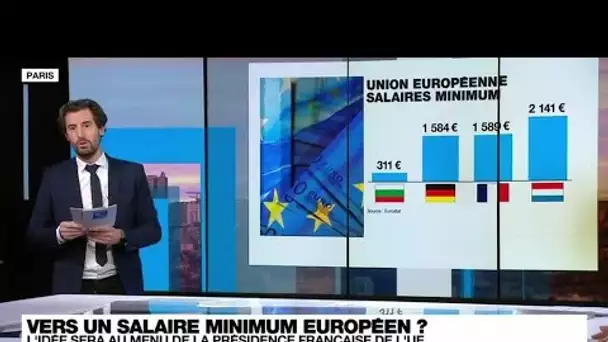 L'idée d'un salaire minimum européen au menu de la présidence française de l'UE • FRANCE 24