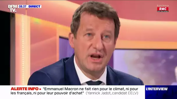 Jadot : "Macron termine son quinquennat, on a une éolienne à peine connectée"