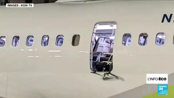 Nouveau coup dur pour Boeing après la perte d'une porte sur un vol Alaska Airlines • FRANCE 24