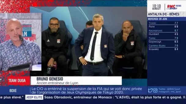 Genesio sur sa dernière saison à l'OL : 'il y a eu des coups de pied aux fesses"