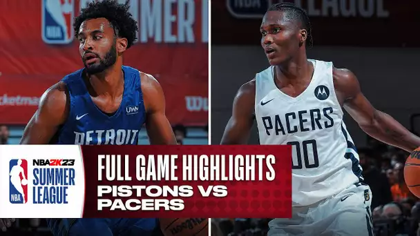 PISTONS vs PACERS | NBA SUMMER LEAGUE | FULL GAME HIGHLIGHTS
