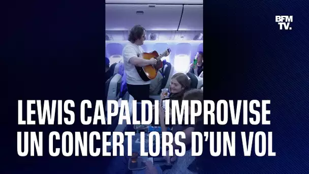 Lewis Capaldi improvise un concert lors d’un vol Londres-Los Angeles